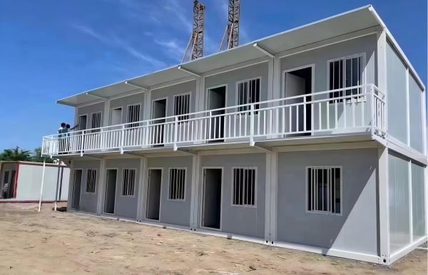 Assembly of container houses for engineering projects