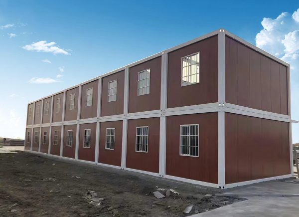 Assembly of container houses for engineering projects