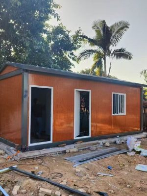 Wood-grain double-slope roof quick assembly box