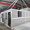 Expandable mobile folding container