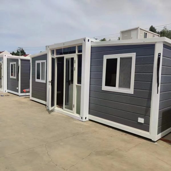 Double-wing expanded container house. Double-wing expanded container house