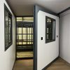 Prefabricated three-in-one foldable double-wing container house / office