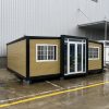 Prefabricated three-in-one foldable double-wing container house / office