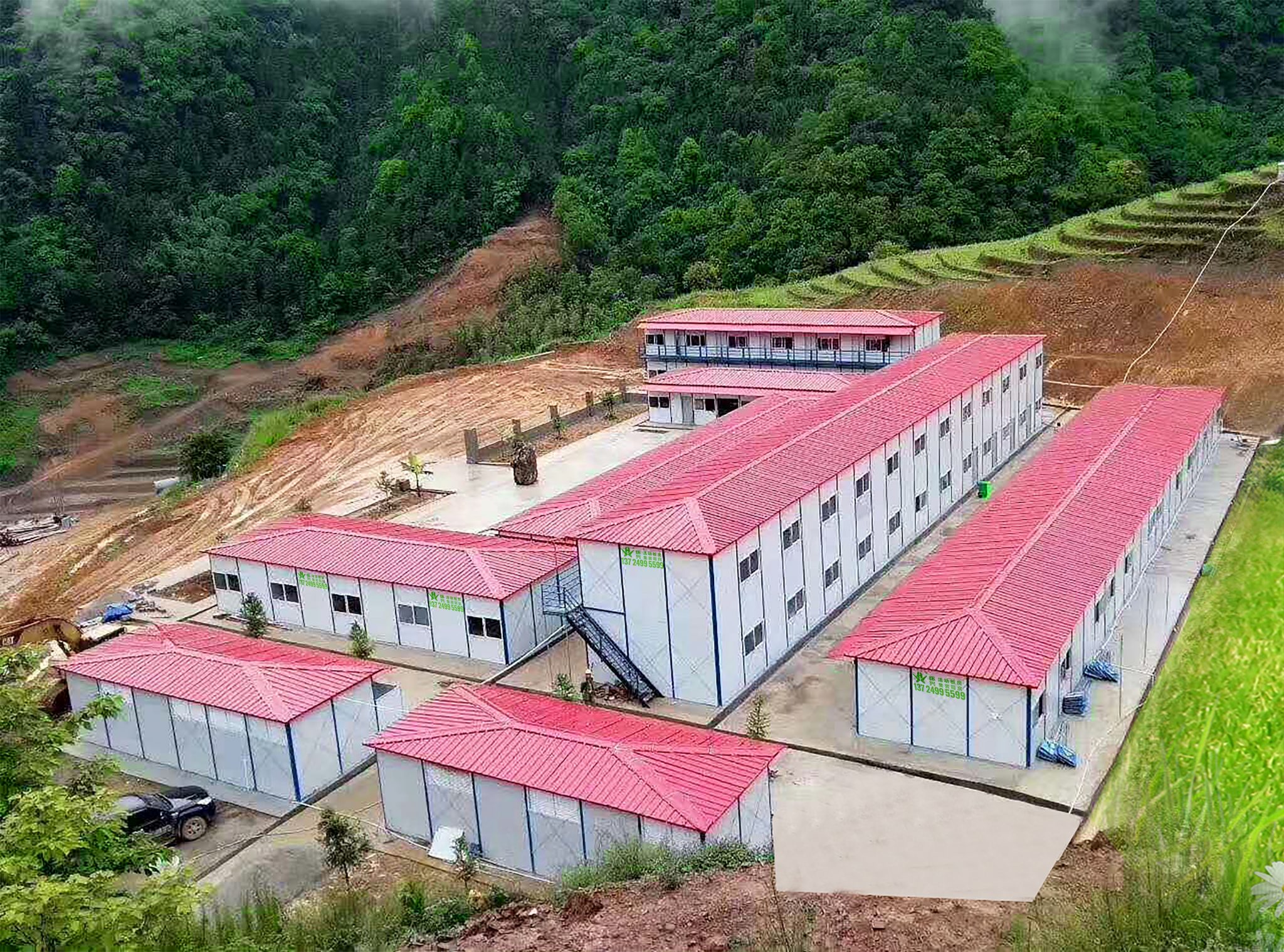 Pavilion-top K-type prefabricated house