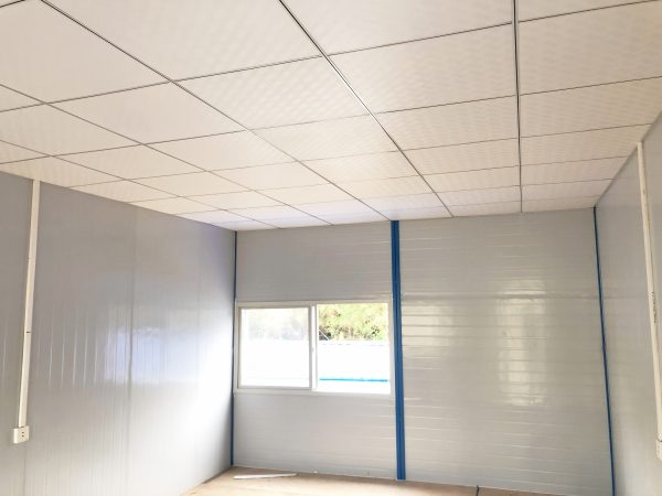 Glass curtain wall K type prefabricated house