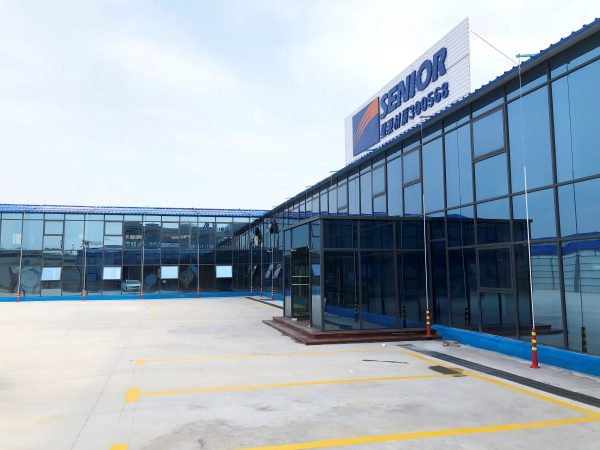Glass curtain wall K type prefabricated house