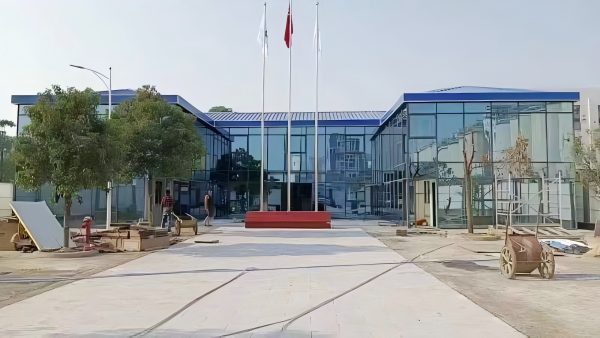 Glass curtain wall T-shaped prefabricated house