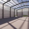Steel structure office, warehouse