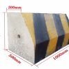 Green plant artificial turf enclosure + concrete pedestals