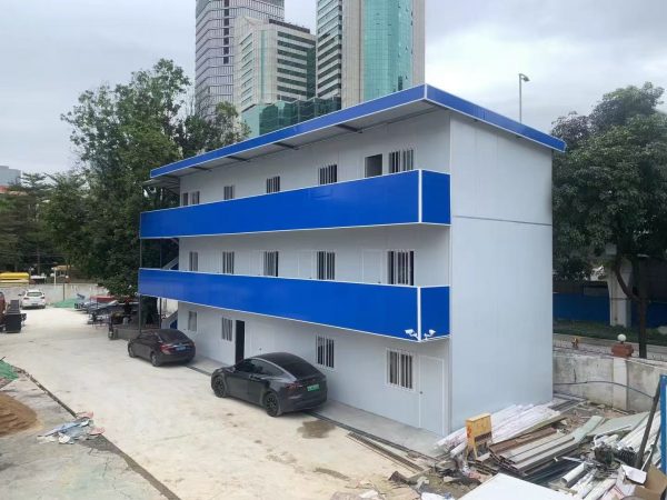 微信图片_20250711133309_152 Blue four-slope roof T-shaped prefabricated house