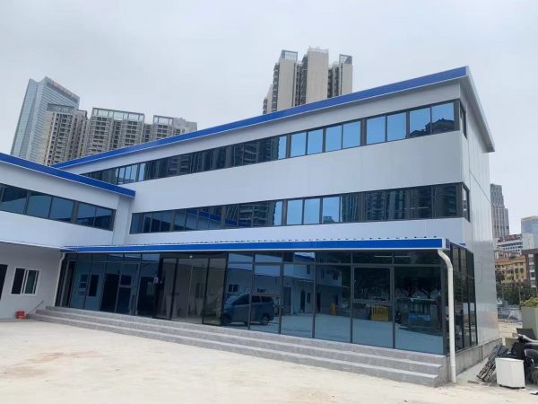 Glass curtain wall T-shaped prefabricated house