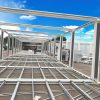 Steel structure staircase / frame