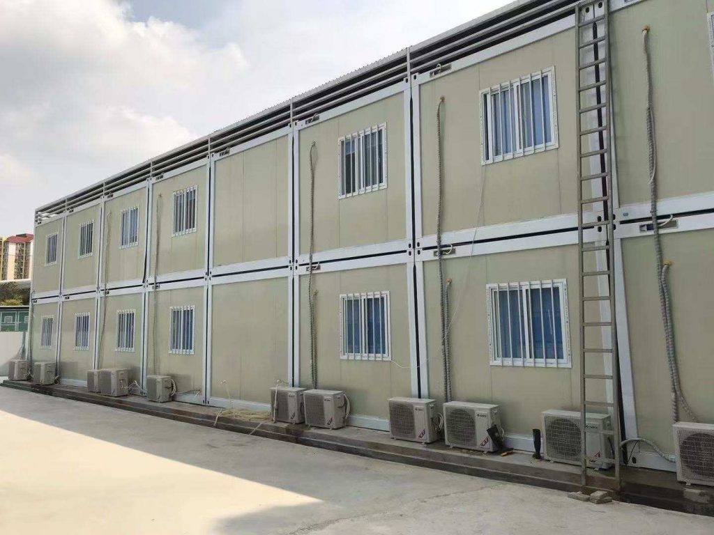 Temporary container buildings