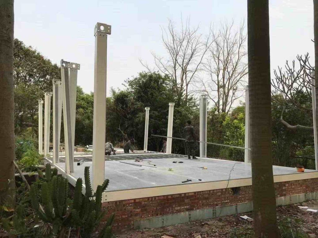 Container housing frame