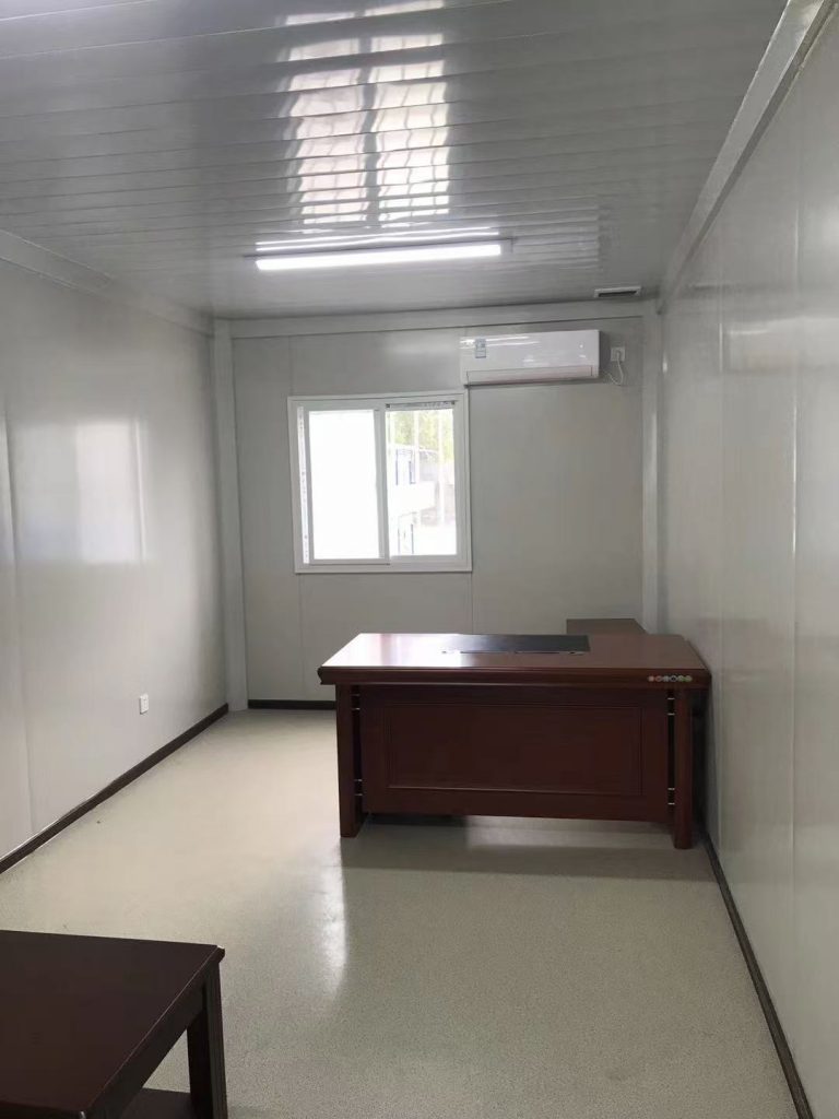 Interior layout of prefabricated container office