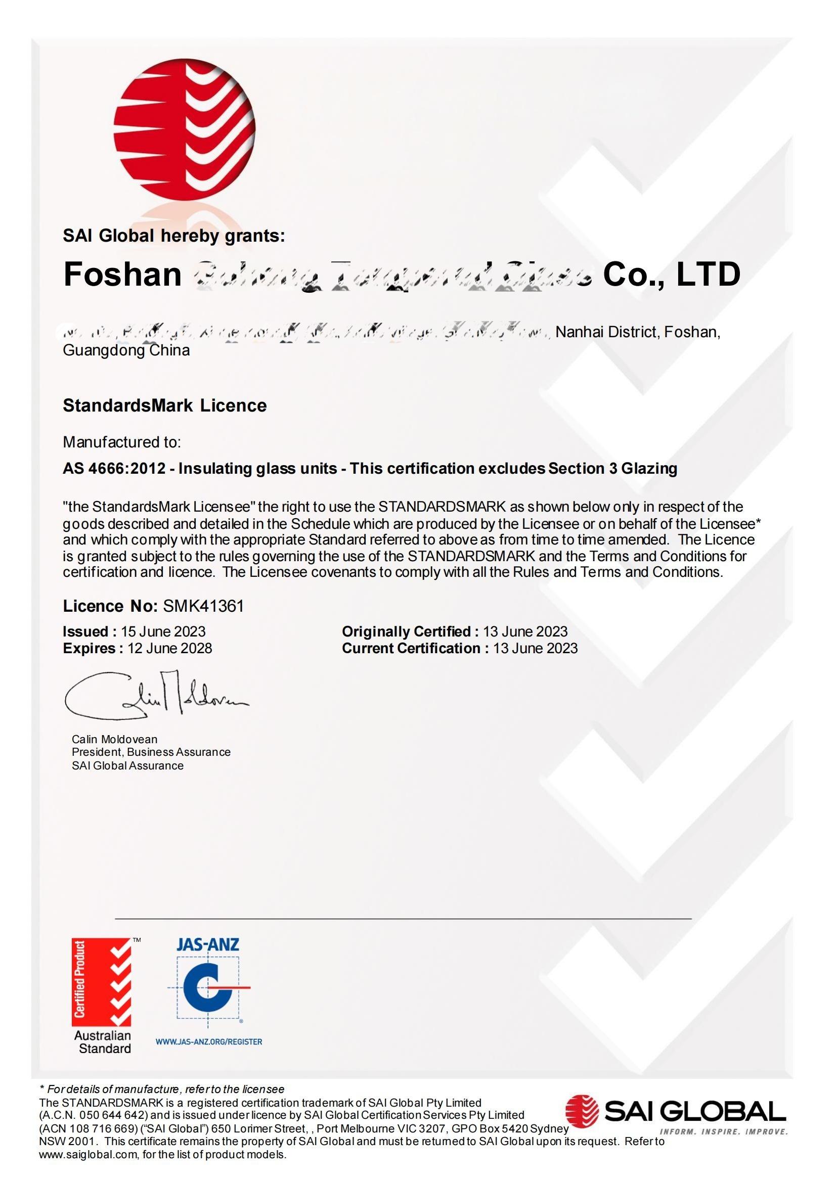 Door and Window Certification