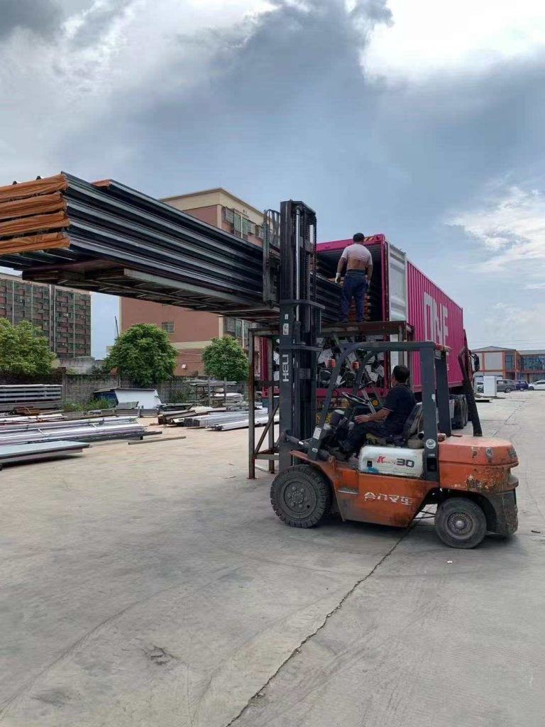Forklift loading and unloading
