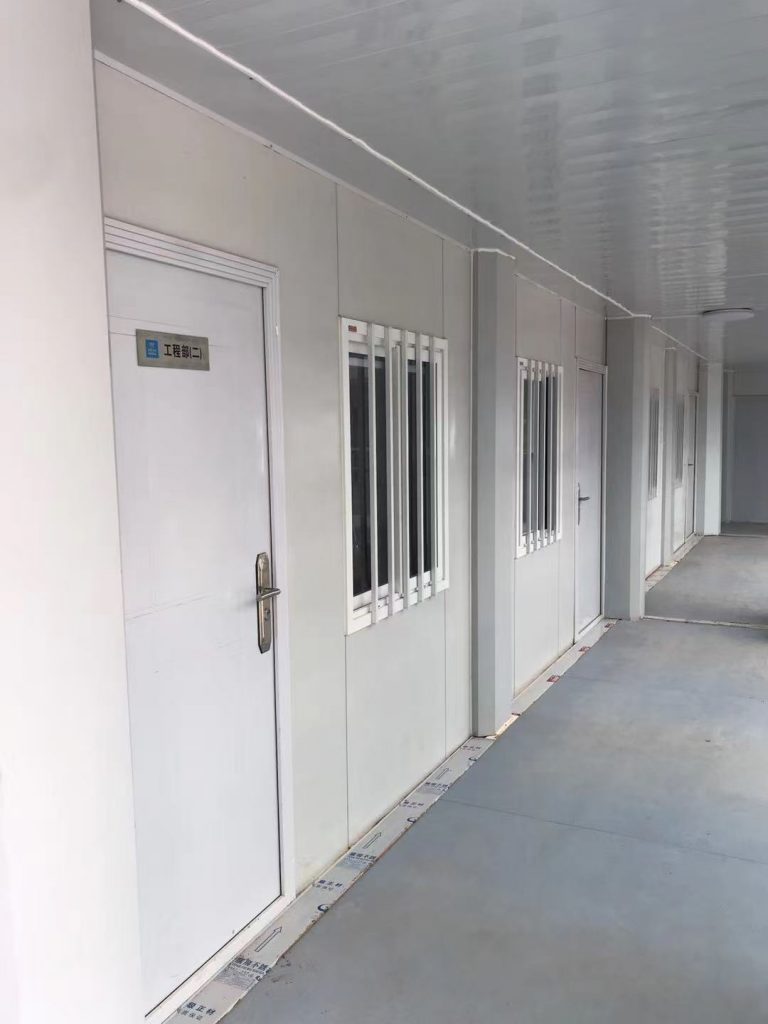 Interior of prefabricated container office