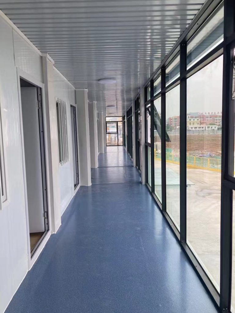 Interior of prefabricated container office