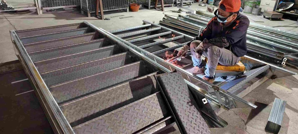 Manufacturing of workshop container modules