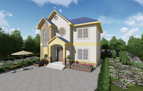 Second-floor steel-frame villa Second-floor steel-frame villa