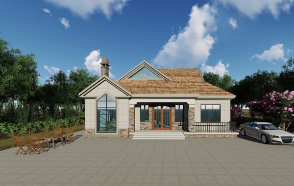 Single-story light steel villa Single-story light steel villa