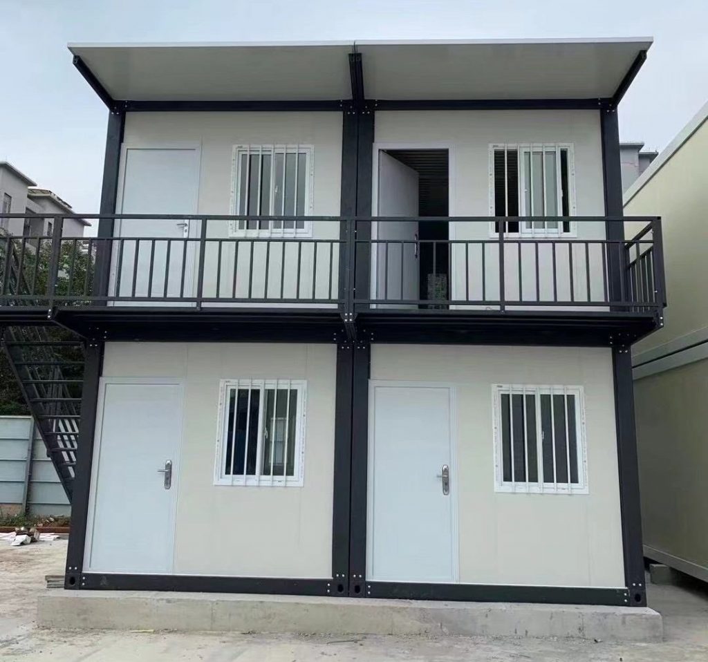 Temporary container housing