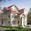 Three-story steel-framed villa