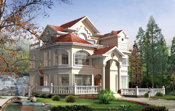 Three-story steel-framed villa Three-story steel-framed villa