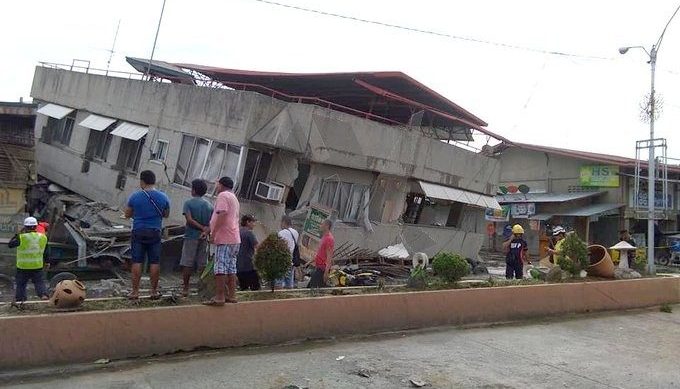 Photos of the earthquake-stricken area in the Philippines