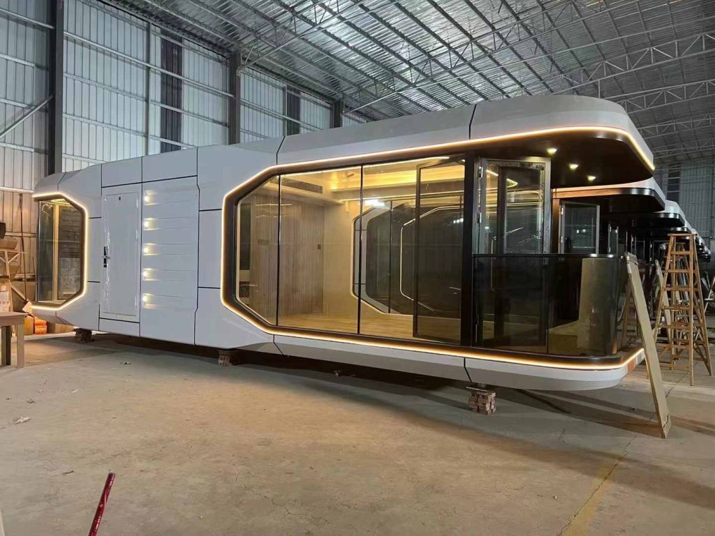 Space capsule campsite building