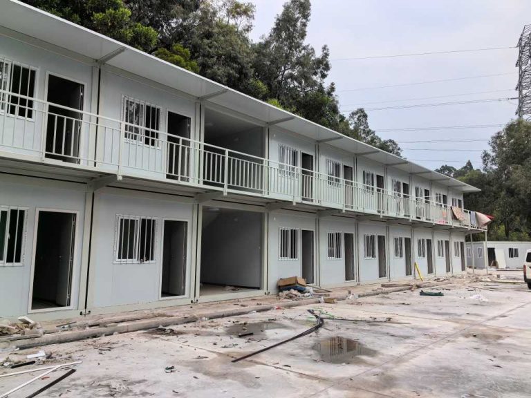 fire-safe prefab container house used for worker accommodation