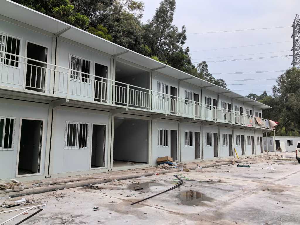 fire-safe prefab container house used for worker accommodation