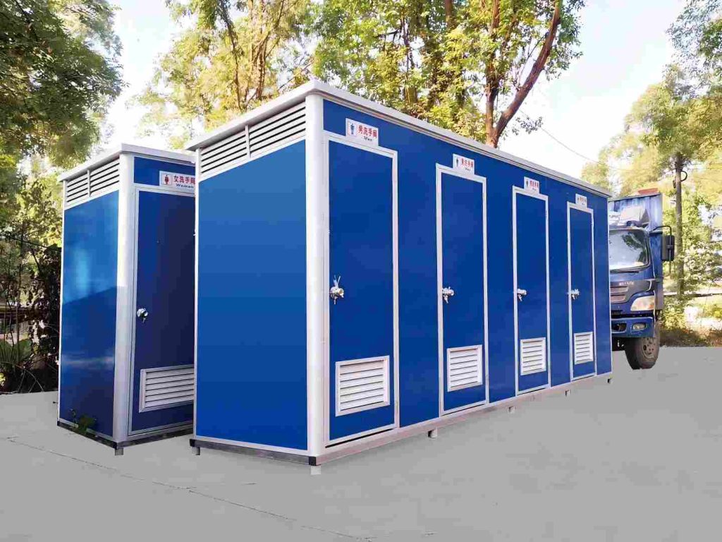galvanized steel structure of portable container restroom