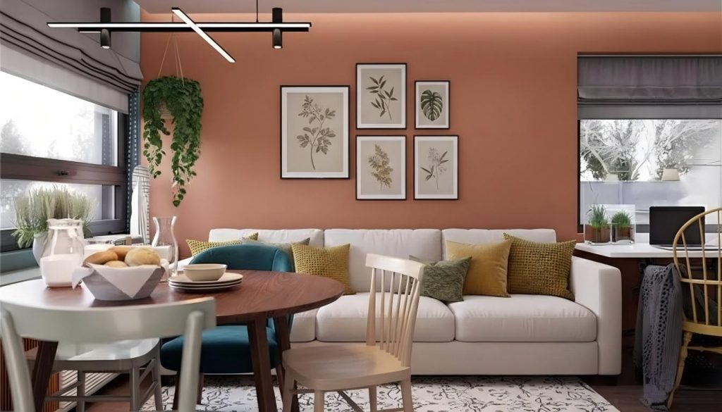 container home with large glass windows and natural light