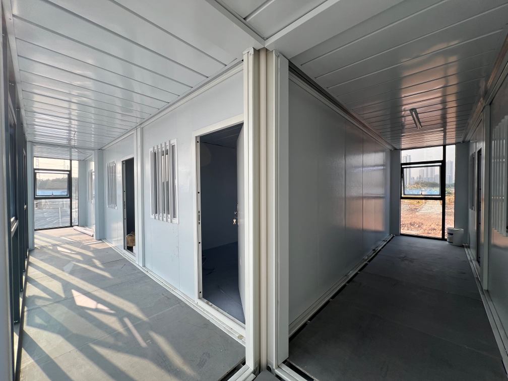 multi-functional container site office interior layout