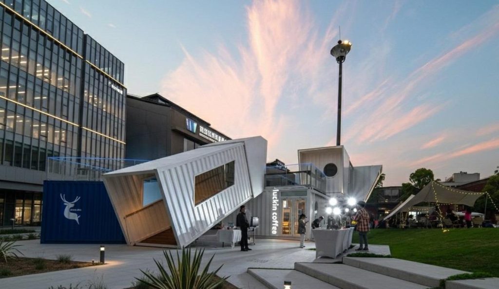 steel structure container café