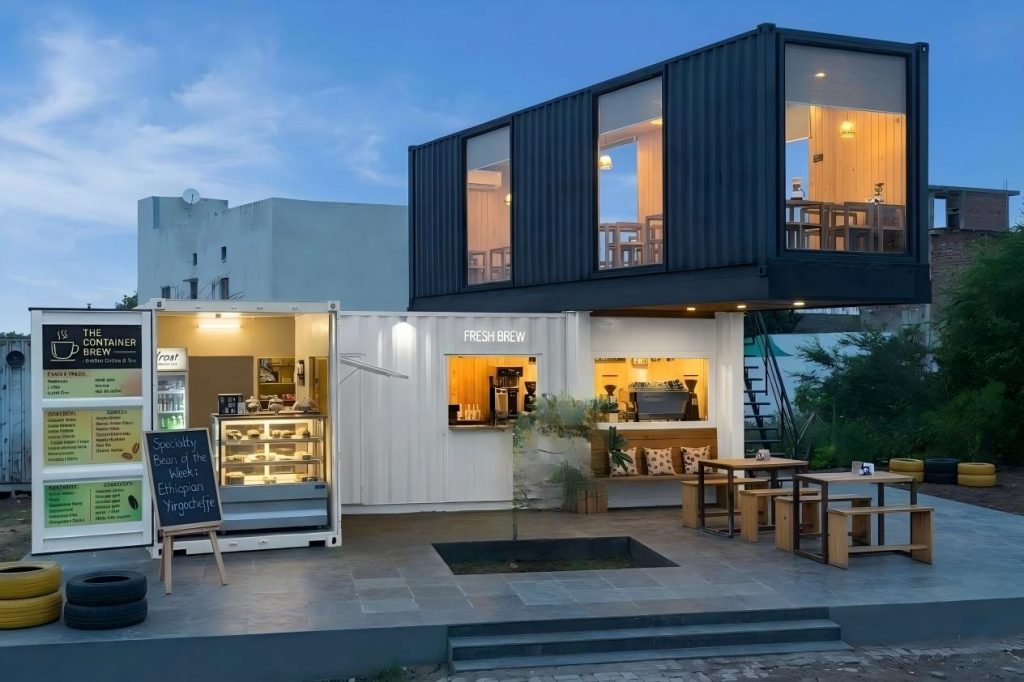 Container commercial building design