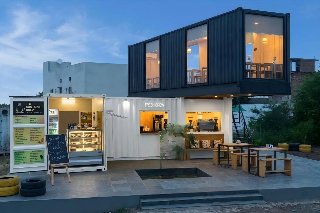 Container commercial building design