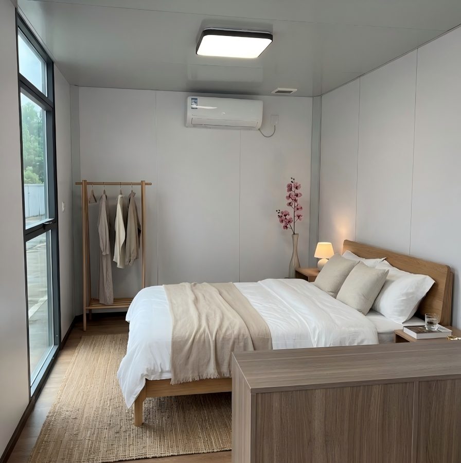 steel structure container residence with modern furniture