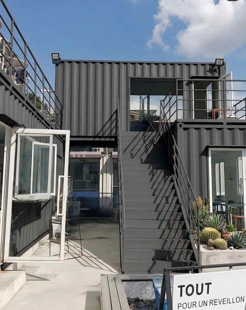 steel structure container restaurant project