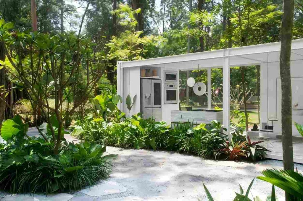 steel structure container showroom for furniture display