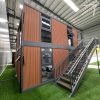 Two-level 20-foot expandable unit with wood-grain finish (3) Two-level 20-foot expandable unit with wood-grain finish (3)
