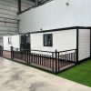 White three-bedroom expandable container unit