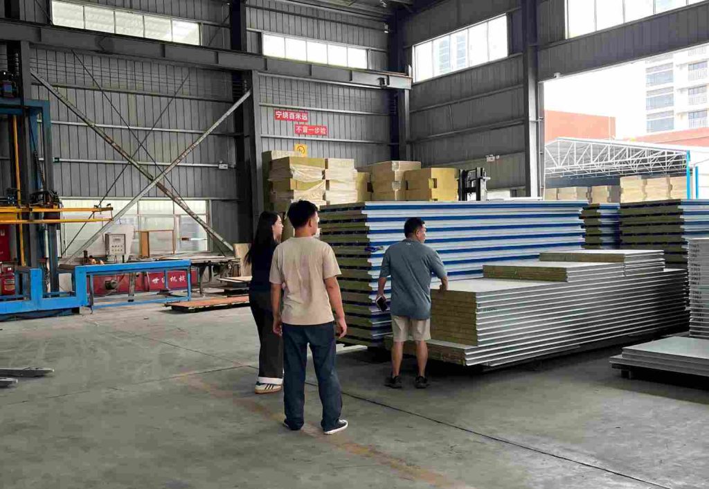 Steel structure container house factory workshop and modular building material quality inspection